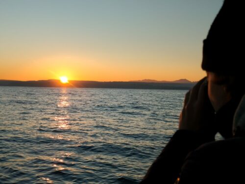 ATARDECER EN EL MAR